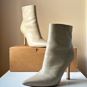 Z Supply Cream Heeled Boots